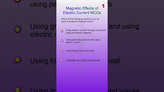 TOP 50 MCQ Magnetic Effects of Electric Current Part 19 [upl. by Sessilu409]