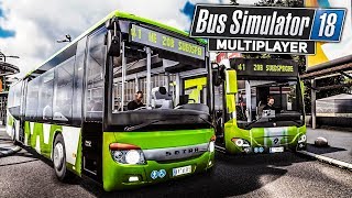 BUS SIMULATOR 18 MP 1 Die schlimmsten BUSFAHRER im Multiplayer  BUS SIMULATOR 2018 [upl. by Arremat]