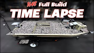 Full Build Time Lapse  1648 Fisher Aluminum Boat [upl. by Anahsit]