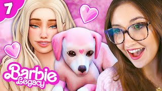 ADOPTING A PINK POODLE 💖 Barbie Legacy 7 The Sims 4 [upl. by Macnamara]