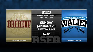 RSEQ D1 Basketball Masculin 🏀 Brébeuf  ChStLambert 20240121 [upl. by Asirret]