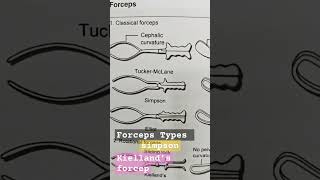 different types of delivery forceps [upl. by Bethesde]