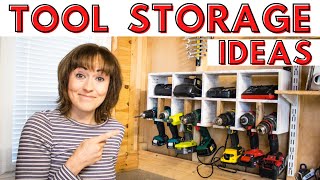 7 Easy Tool ShedWorkshop Organization Ideas  The Carpenters Daughter [upl. by Kimon]