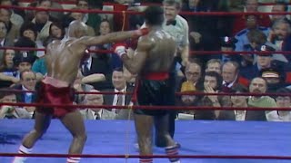 ON THIS DAY  MARVIN HAGLER STOPS PREVIOUSLY UNBEATEN FULGRNCIO OBELMEJIAS FIGHT HIGHLIGHTS [upl. by Annoid385]