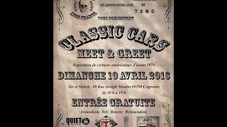 Classic Cars Meet amp Greet Version courte  BBCC  Set amp Match Craponne  10 avril 2016 [upl. by Annoid]