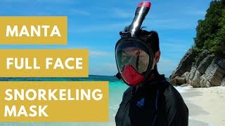 Manta Full Face Snorkeling Mask Unboxing and Review [upl. by Emmye911]