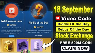 X Empire Stock Exchange Daily Combo  New Episode Riddle of the Day  18 September 2024 [upl. by Jarlathus]