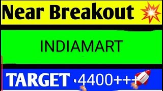 indiamart share latest news today indiamart share analysis indiamart share target [upl. by Henke715]