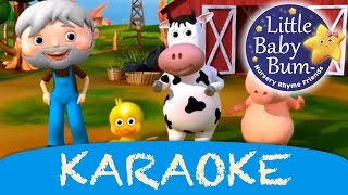 Old MacDonald Had A Farm  Karaoke Version With Lyrics HD from LittleBabyBum [upl. by Secnarf]