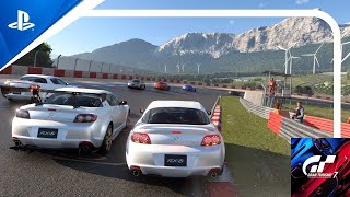 Gran Turismo 7  Daily Race A  Sardegna  Road Track  B Reverse  Mazda RX8 Spirit R [upl. by Bradney889]