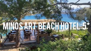 Greece 2023 Minos art beach hotel 5  hotel review [upl. by Enninaej]