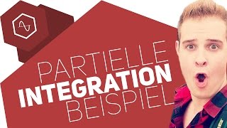 Partielle Integration mit Sinus Beispielaufgabe [upl. by Wehhtam]