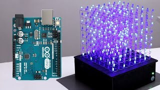 8x8x8 LED CUBE WITH ARDUINO UNO [upl. by Aurelio455]