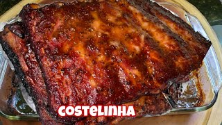 🟢COSTELINHA DE PORCO FEITA COM MOLHO BRBECUE delicia essa receita [upl. by Fredenburg]