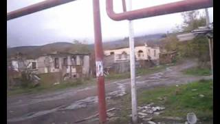 Total Destruction of Georgian Village of Eredvi in South Ossetia [upl. by Joleen444]