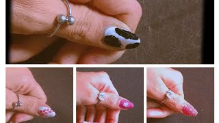 5 easy nail ideas nailartdesigns nails naildesigns nailsart nailtutorial nailart viralvideo [upl. by Tebor]