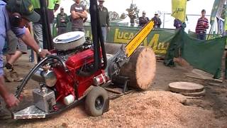 Australian V8 Chainsaw made by Whitlands Engineering wwwsuperaxecomau [upl. by Sahcnip]