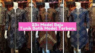 23 Model Baju Tunik Batik Model Terbaru Tahun 2021 [upl. by Frentz]