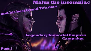 Total War Warhammer 3 Malus Darkblade and Tzarkan  Legendary Immortal Empires  Part 1 [upl. by Enitsirc881]