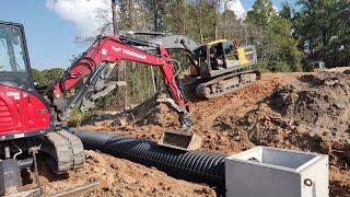 Installing The Massive Overflow System On The 9 Acre Pond [upl. by Haraf925]