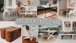 Die 10 besten DIY Tische für drinnen und draußen einfach selber bauen  EASY ALEX [upl. by Maressa]