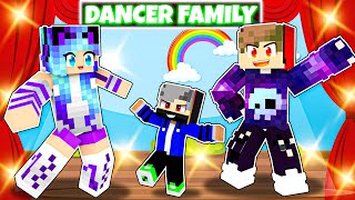 Playing as the DANCER FAMILY In Minecraft Hindi [upl. by Robinetta]