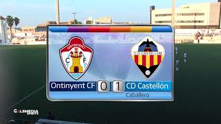 Ontinyent CF 2  1 CD Castellón 20182019 [upl. by Aerdnaek]