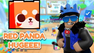 I HATCHED A HUGE RED PANDA IN PET SIMULATOR 99 [upl. by Suanne]