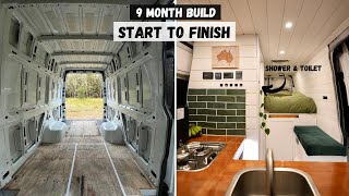 DIY Camper Van Conversion  Full Build Timelapse [upl. by Neri]