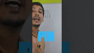 PIN Full Form  Abbreviation  PIN Full Meaning shortsvideo english shorts [upl. by Kcinnay]