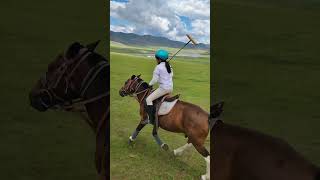 Stick and balling and playing practice chukkas at Genghis Khan Retreat in Mongolia in June 2024 [upl. by Netsreik]