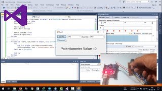 Visual Basic NET  Receive Serial Data From Arduino [upl. by Hareenum418]