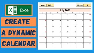 Create a Calendar in Excel  Tutorial [upl. by Cynar]