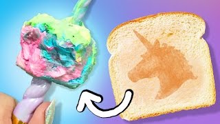 DIY UNICORN BREAKFAST You NEED to TRY ･ﾟ✧ [upl. by Charin]