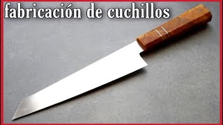 Fabricación de cuchillos  Kiritsuke  Cuchillo de cocina japonés 🔪 [upl. by Elleinet846]