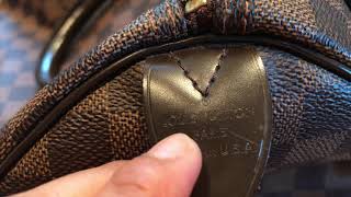 How to Spot Authentic Louis Vuitton Damier Ebene and Where to Find Date Code [upl. by Oisor]