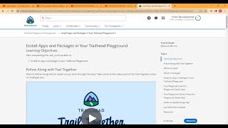 Trailhead Playground Management Install Apps and Packages in Your Trailhead Playground [upl. by Capone423]