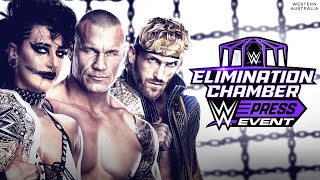 WWE Elimination Chamber Press Event Feb 22 2024 [upl. by Bevin]