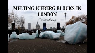 Melting Iceberg Blocks in London [upl. by Pius]