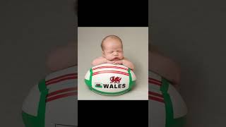 Getting newborns ready for the autumn internationals newbornphotographer rugby wales [upl. by Nnaecyoj937]