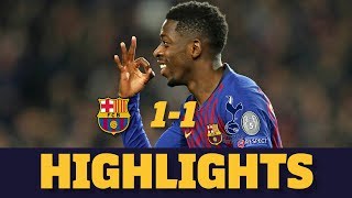 BARÇA 11 TOTTENHAM  Match highlights [upl. by Leafar]