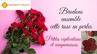 Moment broderie porte clé perlé biggestcraft crossstitch pointdecroix puntocruz [upl. by Olga]