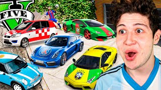 ROBANDO COCHES de FUTBOLISTAS en GTA 5 🚘⚽️ Mods [upl. by Ibbison606]