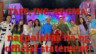 TAPE INC at GMA official statement [upl. by Sudnac219]