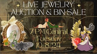 LIVE Jewelry Auction amp BIN Sale 7 M CT Tues 10824 [upl. by Ynohtnacram]