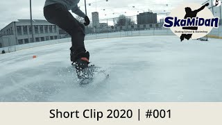 Short Clip 202001  Bremsen mit Schlittschuhen lernen  Schlittschuhbahn Eglisee Basel  SkaMiDan [upl. by Nepean]