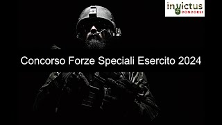 Concorso Forze Speciali Esercito 2024 [upl. by Aicilf]