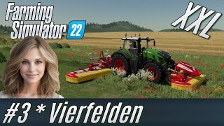 LS22 Riesenfarm in Vierfelden 3 Gras mähen deutsch [upl. by Isyak]