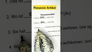 Possessiv Artikel  Learn German  German for beginners  B1 Deutsch [upl. by Drawdesemaj]