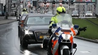 Prinses Margriet onder Politiebegeleiding in Rotterdam [upl. by Arnie182]